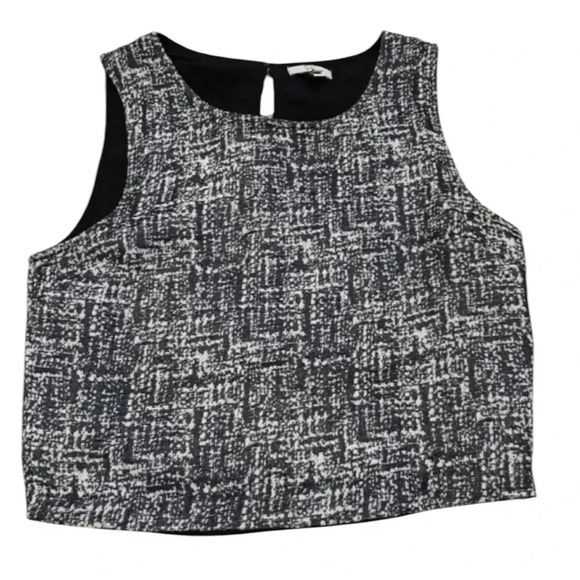 Joie Mintelle Black White Crop Top Size S - Picture 10 of 10